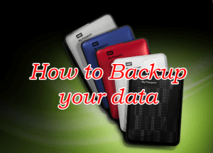 How to backup your data
